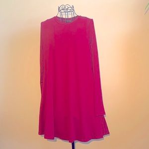 SHEIN Rich Wine Tunic Top Large